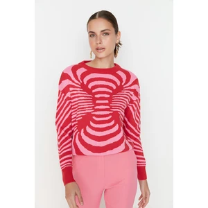 Trendyol Sweater - Red - Regular fit