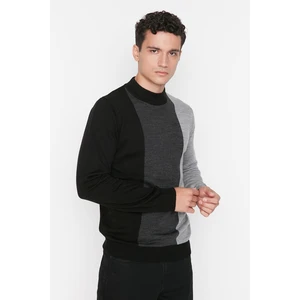 Trendyol Sweater - Black - Slim fit