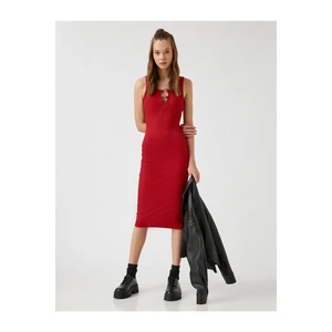 Koton U Neck Midi Dress