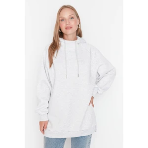 Trendyol Sweatshirt - Gray - Oversize