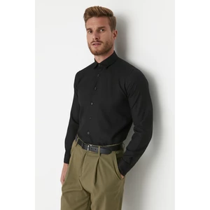 Trendyol Shirt - Black - Slim fit