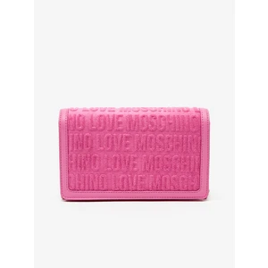 Růžová dámská crossbody kabelka Love Moschino