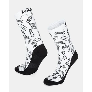 Unisex sports socks KILPI FINISHER-U White