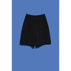 WOMEN'S SHORTS L-SH-4017 BLACK