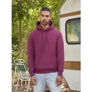 Burgundy Men's Hooded Sweat Fruit of the Loom