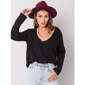 RUE PARIS Black long sleeve shirt