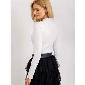 White blouse with long sleeves RUE PARIS