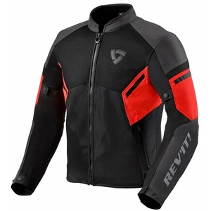 Rev'it! Jacket GT-R Air 3 Black/Neon Red L Giacca in tessuto