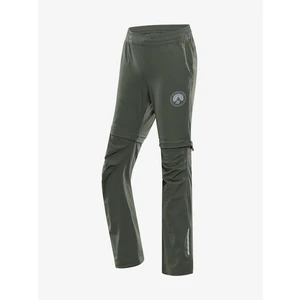 Children's trousers with detachable legs ALPINE PRO NESCO olivine