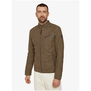 Brown Men's Leatherette Jacket Tom Tailor - Men's