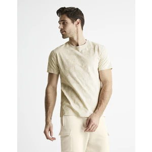 Celio Cotton T-Shirt Belotus with leaves - Men