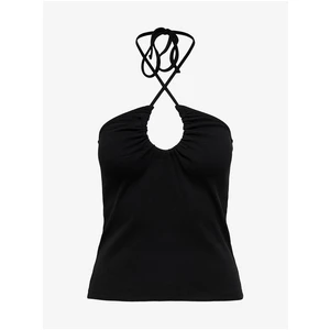 Black Tank Top with Exposed Shoulders ONLY Nessa - Women