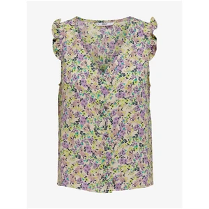 Purple-yellow flowered blouse ONLY Gerda - Women