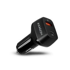 Autós töltő AXAGON PWC-PDQ QuickCharge 3.0 & Power Delivery USB-C - 47W, Black