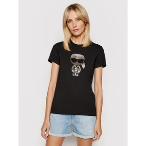 Black Women's Patterned T-Shirt Karl Lagerfeld - Women