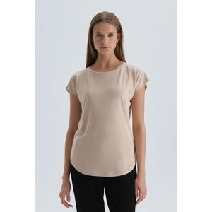 Dagi T-Shirt - Brown - Fitted