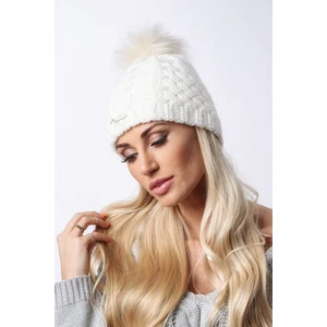 Cream winter cap