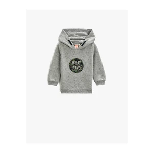 Koton Sweatshirt - Gray - Relaxed fit