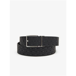 Black Men's Patterned Belt Calvin Klein - Men's