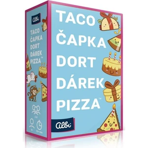 Albi Taco, čiapka, torta, darček, pizza