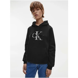 Black Women's Patterned Hoodie Calvin Klein - Women