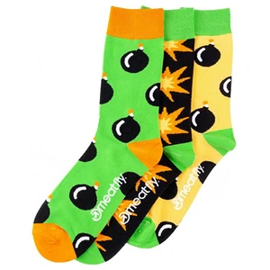 Meatfly 3 PACK - ponožky Bomb socks S19 Multi pack 43-46