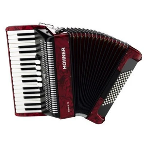 Hohner Bravo III 72 Czerwony Akordeon klawiszowy