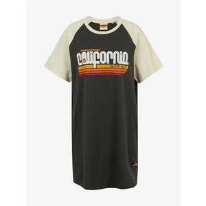 SuperDry Cali Surf Raglan Šaty Hnědá