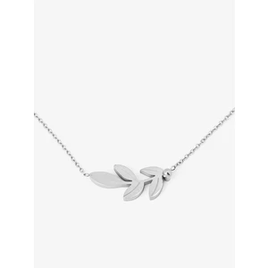 VUCH Silver Big Leaf pendant