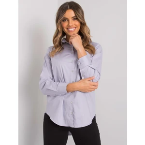 Light purple women's classic shirt from Novarra RUE PARIS