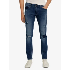 Tmavě modré pánské slim fit džíny Tom Tailor Denim Piers - Pánské