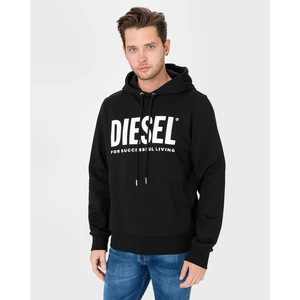 Mikina Diesel S-Gir-Hood-Division-Logo Sweat-Shirt - Černá - M