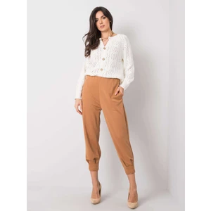 RUE PARIS Brown women's sweatpants