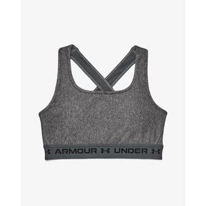 Under Armour Podprsenka Crossback Mid Heather Bra-GRY - Dámské