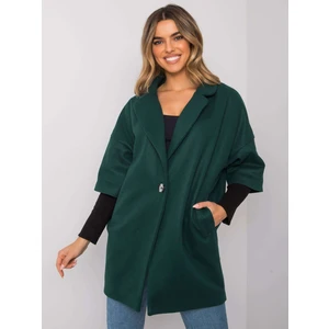 RUE PARIS Dark green oversize coat