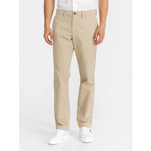 Béžové pánské kalhoty essential khakis in straight fit with GapFlex