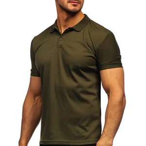 Khaki pánské polo s límečkem Bolf GD02G