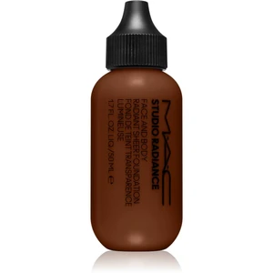 MAC Cosmetics Studio Radiance Face and Body Radiant Sheer Foundation ľahký make-up na tvár a telo odtieň N8 50 ml