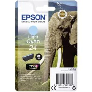 Náplň do tlačiarne Epson T2425, 24 C13T24254012, svetlá zelenomodrá