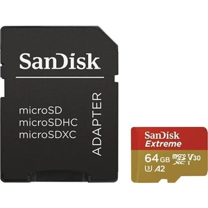 SanDisk Extreme microSDXC 64GB 160MB/s + adaptér