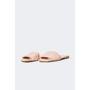 DEFACTO Woman Faux Leather Flat Sole Slipper