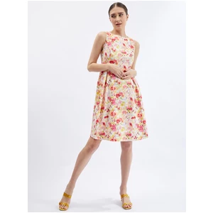 Orsay Red-Cream Women Floral Dress - Women