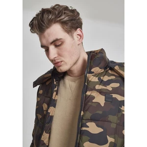 Camo Puffer Hooded Jacket woodcamo