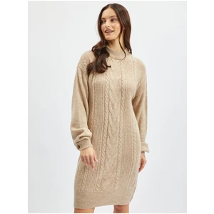 Orsay Beige Ladies Sweater Dress - Women