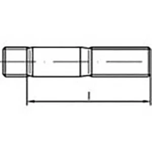 Šrouby závrtné TOOLCRAFT TO-6861318, N/A, M10, 75 mm, Ušlechtilá ocel V4A , 25 ks