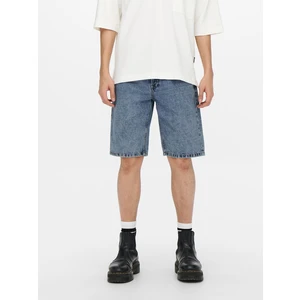 Blue Denim Shorts ONLY & SONS Avi - Men's