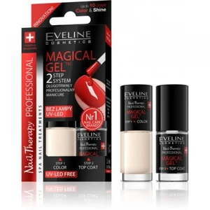 Eveline Cosmetics Nail Therapy Professional gélový lak na nechty bez použitia UV/LED lampy odtieň 08 2x5 ml