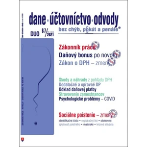 DUO 6-7/2021– Dane, účtovníctvo, odvody bez chýb, pokút a penále - Zuzana Cingelová, Anton Kolembus, Ján Mintál