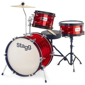 Stagg TIMJR3-16B Set Batteria Bambini Rosso Rosso