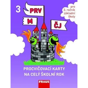 Procvičovací karty na celý školní rok 3 - ČJ, M, Prvouka [Karty]